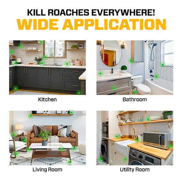 RoachShield Natural Gel – Safe & Powerful Cockroach Killer for Kitchens, Bathrooms & Cabinets | Buy 1 Get 1 Free