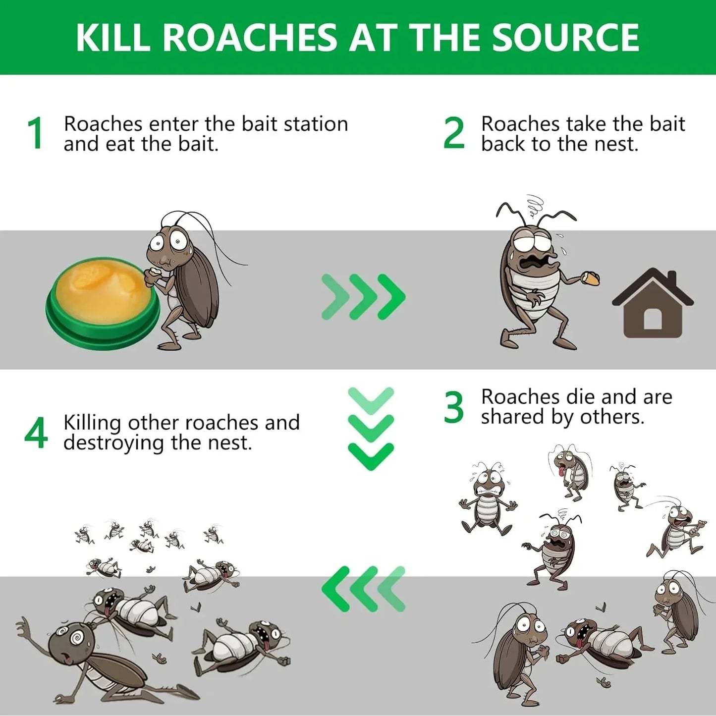 RoachShield Natural Gel – Safe & Powerful Cockroach Killer for Kitchens, Bathrooms & Cabinets | Buy 1 Get 1 Free