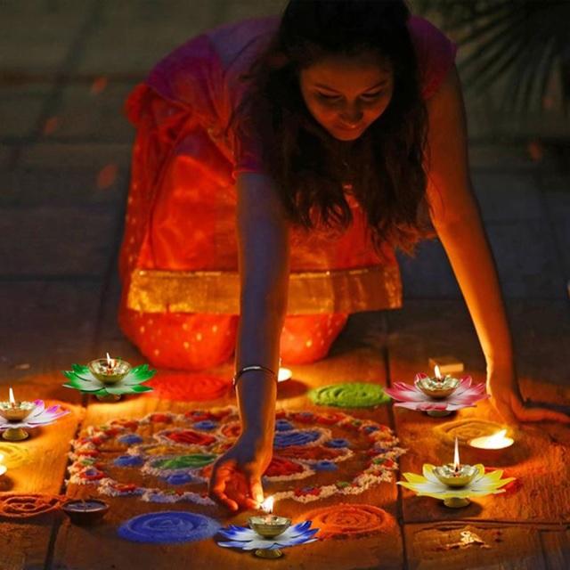 Brass Lotus Diya | Diwali And Navaratri Decor Pooja Deepak